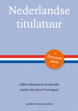 Cover Nederlandse titulatuur